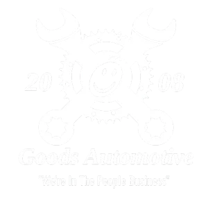 Goods Automotive Services White Logo Puyallup, WA
